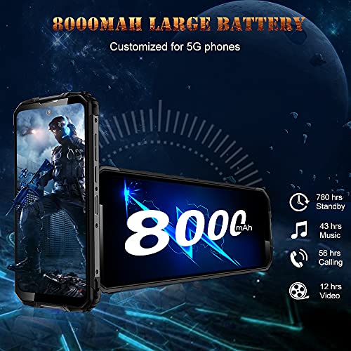 OUKITEL-WP10-5G-Rugged-Smartphone-Unlocked-8000Mah-Battery-18W-Fast-Charging-667-FHD-Screen-8GB128GB-Sony-48MP-AI-Quad-Camera-Waterproof-Shockproof-NFCGPS-Dual-SIM-Android-10-Unlocked-Phone