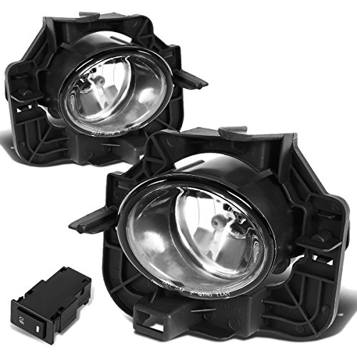 Auto Dynasty Compatible with Altima Fog Light Lamps+Switch & Blubs (Clear Lens) - 4-Door Seden