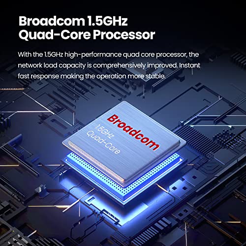 Image of Tenda RX3 WiFi 6 Smart AX1800 Dual Band Gigabit Router, with MU-MIMO + OFDMA Technology, 1.8GHz Quad-Core CPU, Up to 1200 Square Feet Coverage