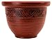 Listo 14-Inch Glaze Resin Pottery, Phoenix Red