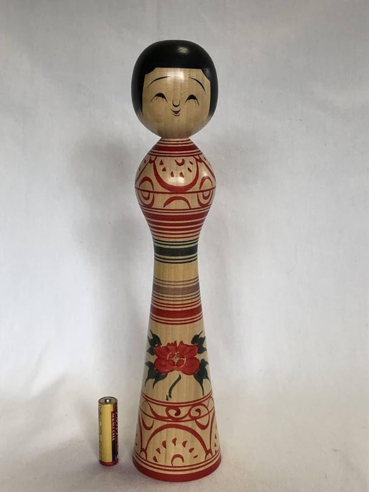 Amazon | 伝統こけし 津軽系 奥瀬鉄則 作品（29.5cm） | 民芸