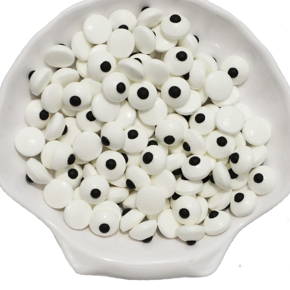 EastronEdible Small Candy Eyeballs Eyes Cake Cupcake Toppers Cookie Decorations Dessert Sprinkles for Halloween Christmas Birthday Party Supplies 2.75 Ounce