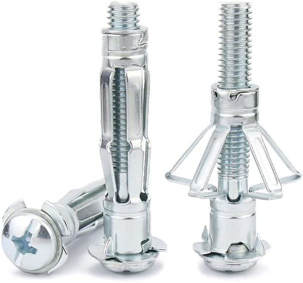 Generic Drywall Anchor Hollow Wall Anchors Hollow Drive Wall Anchor Screws Kit Heavy Molly Bolt Pladur Anchor Point - (Length: 5X65 (20 pcs))