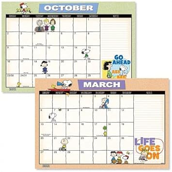 Calendrier Snoopy 2023 Amazon.com : 2022-2023 Peanuts Calendar Pad - 11" X 16-1/4", Includes  Magnets, Runs From January 2022 To December 2023 : Office Products