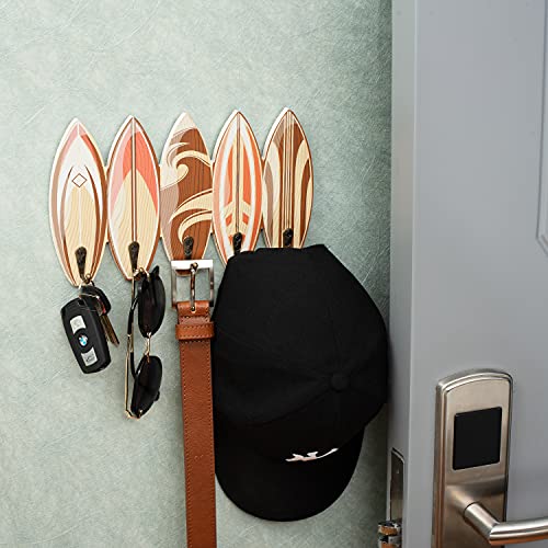 Coastal Wall Hooks Surfboard Key Rack Wall Mounted Towel Rack