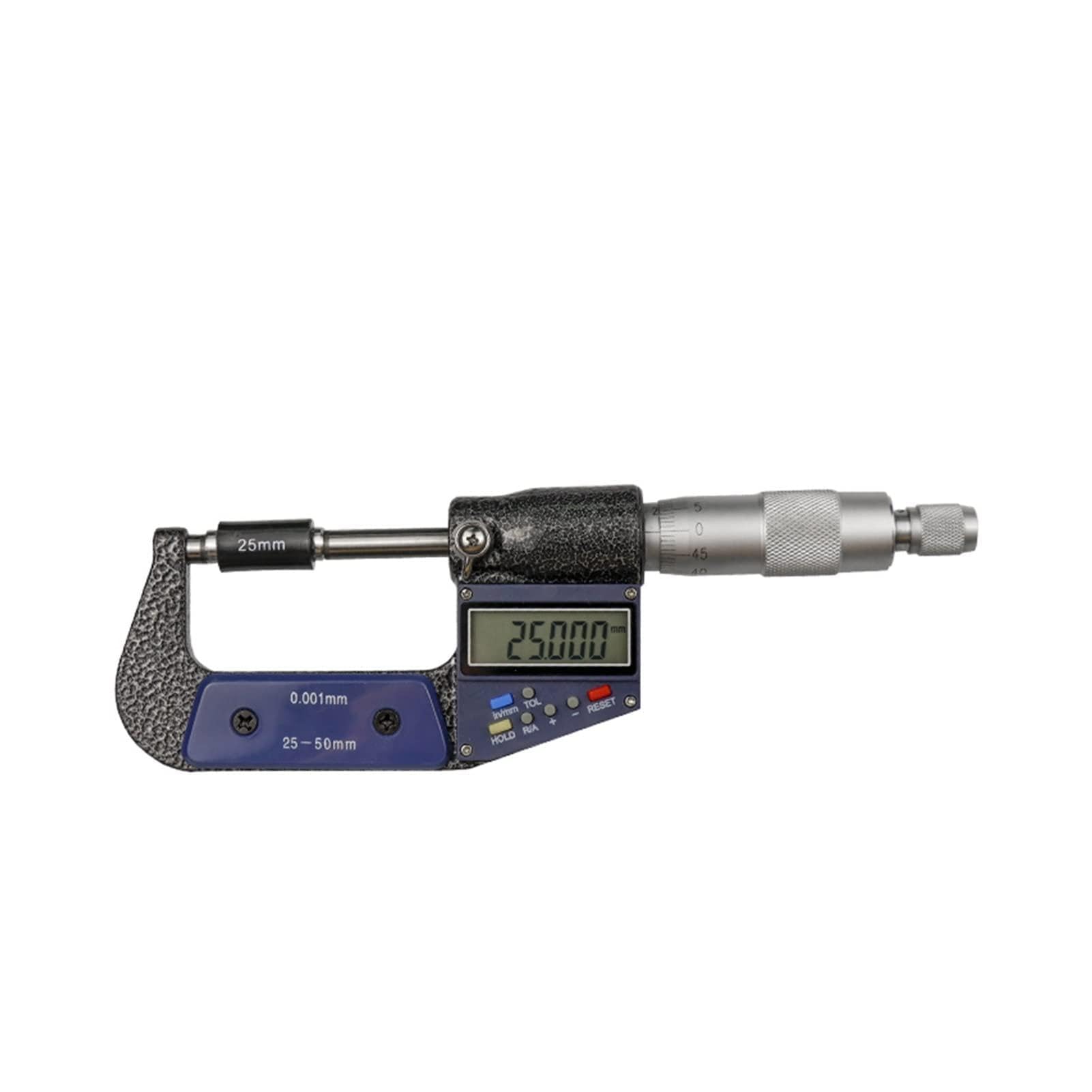 Bügelmessschraube, Digital-Außenmirkometer 0-25/50/75 / 100mm Genauigkeit 0,001mm Digital-Bremssattel for Messwerkzeug aus dem Out-Durchmesser, Hohe Präzision(25-50mm)