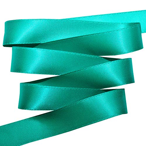 Image of Morex Ribbon 08816 /50-342 Double Face Satin Ribbon, 3 /8 inchx 50 Yd, Mallard