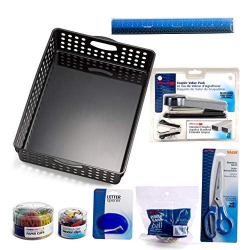 Kit fournitures de bureau Officemate avec agrafeuse et pinces pour ranger son espace de travail