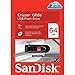 Sandisk Cruzer Glide USB Flash Drive, 64 GB, Black/Red (SDCZ60-064G-A46)