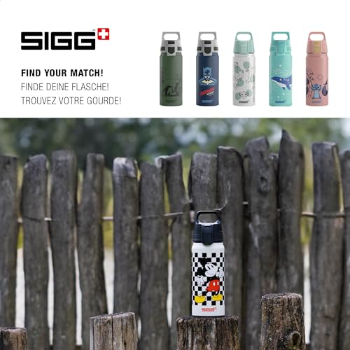 Botella de aluminio infantil Sigg WMB ONE Mickey Mouse de 0.6 L cantimplora blanca 6