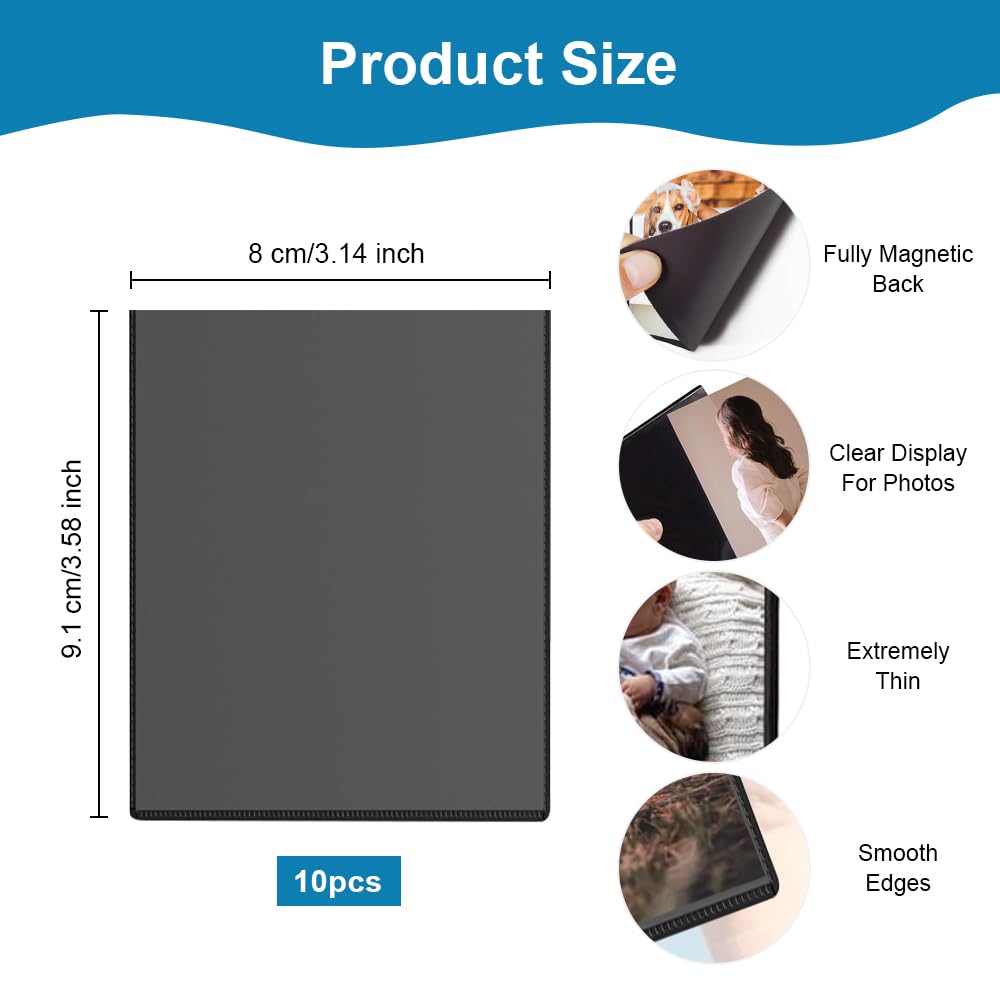 10 sztuk mini magnetycznych ramek na zdjęcia do lodówki o wymiarach 72x86mm | magnetyczne ramki na zdjęcia, do Fujifilm Instax Square SQ1/SQ20/SQ40/SQ10/SQ6/SP-3