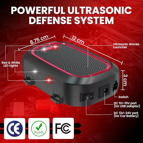 Image of MAK7 Car Rat Repellent Device | Ultrasonic Rat Killer & Pest Control | Effective Rodent Repellent for Car Engine | Smart & Reliable Rat Repel for Home & Garage [CE Certified][2025 Model]