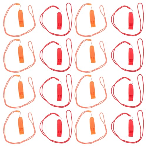 16 silbatos plásticos con cordón, para entrenadores y árbitros miniatura 1