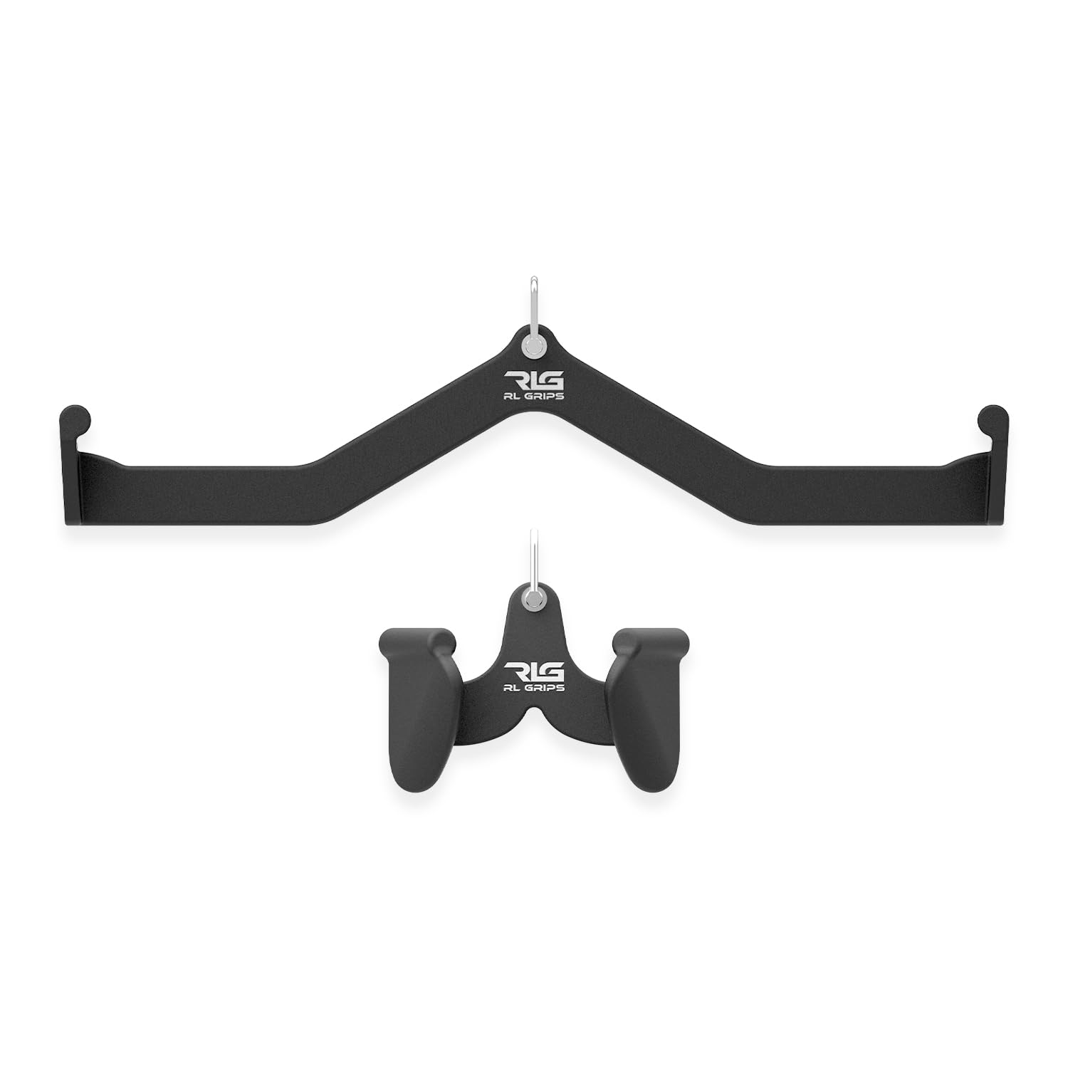 RL Grips Agarres para Poleas Gym Ergonómicos para Entrenamiento de Espalda - Manerales de Gimnasio para Dorsal con Anclaje Reforzado - Accesorios Gym para Jalones y Remos