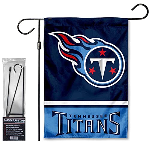 Drapeau de jardin Titans WinCraft de qualité supérieure avec support