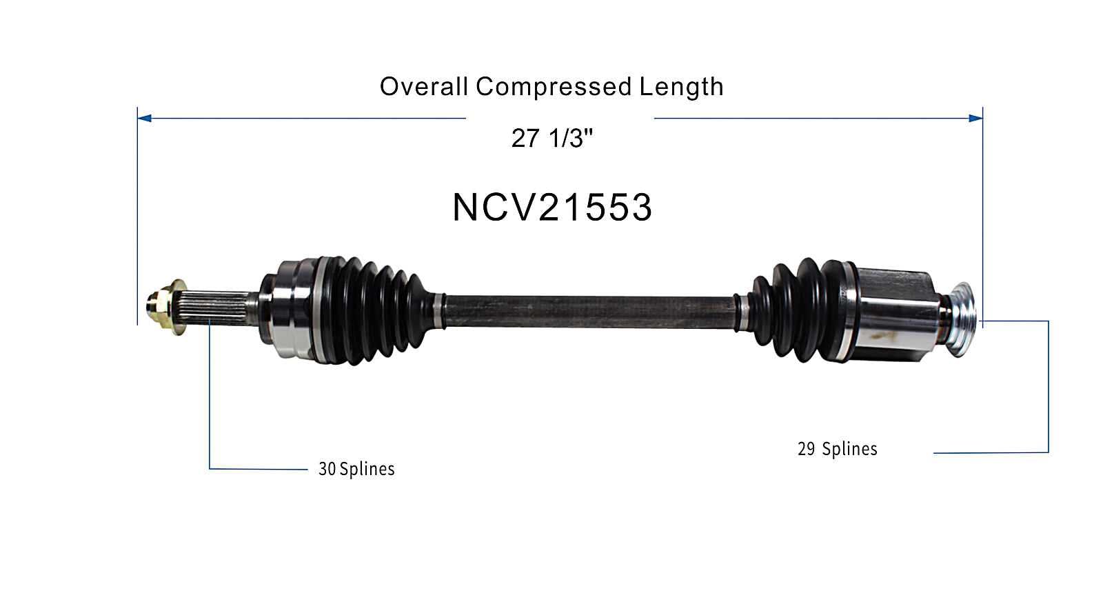 Amazon.com: GSP NCV21553 CV Axle Shaft Assembly - Right Front