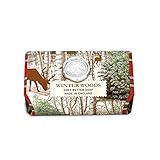 Michel Design Works Oversized Triple Milled Shea Butter Bath Soap Bar, Winter Woods
