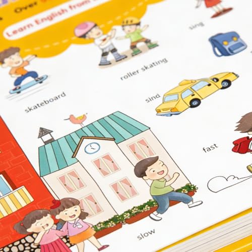 Jouet de lecture de 500 mots : livre sonore éducatif et interactif pour enfants en bas âge - 6