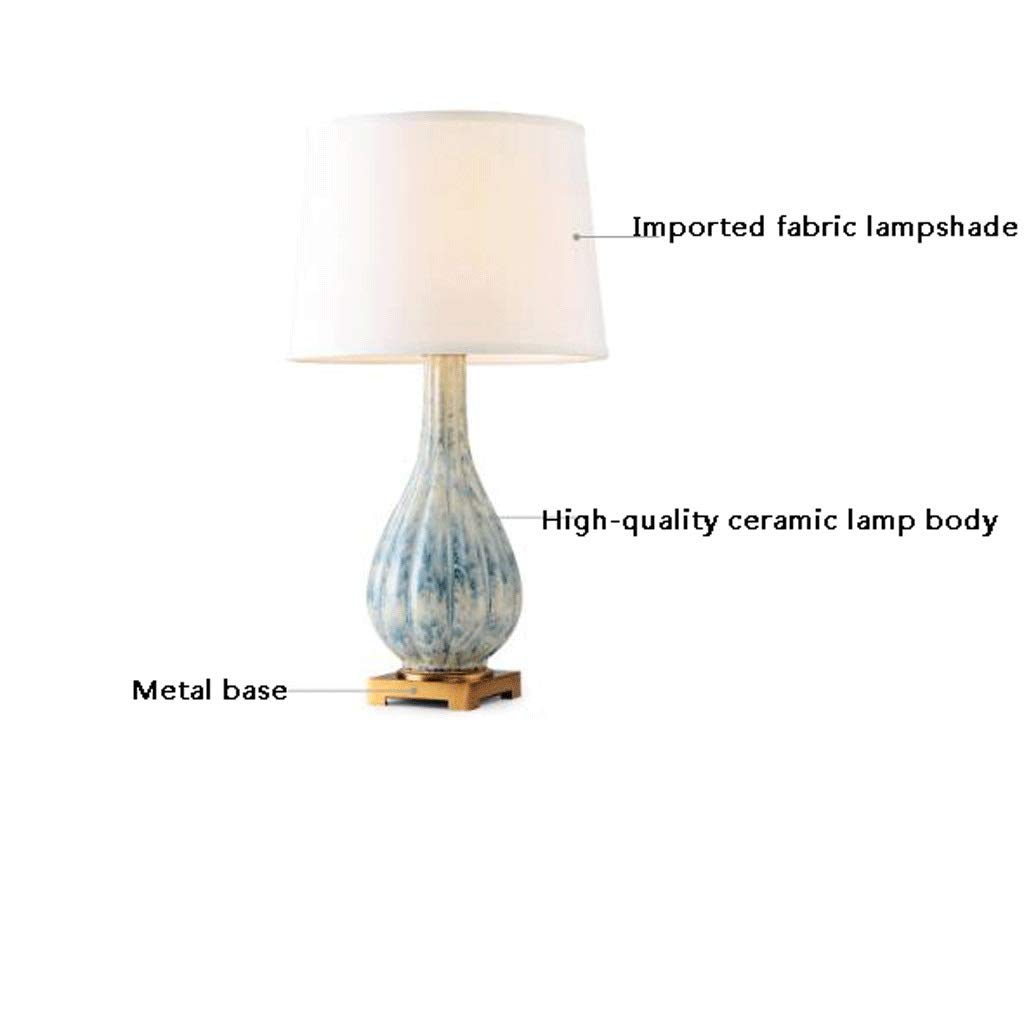 Lampa Stołowa Ceramiczna lampa stołowa kreatywność lampka luksusowa sypialnia salon hotelowy stolika dekoracyjna lekka metalowa baza nocna lampka nocna Lampka Nocna do Salonu