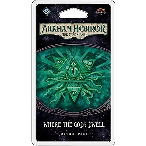 Arkham Horror The Card Game Where The Gods Dwell Mythos Pack | Horror Game | Mystery Game | Cooperative Card Game | Ages 14+ | 1-2 Players | Average Playtime 1-2 Hours | Made by Fantasy Flight Games