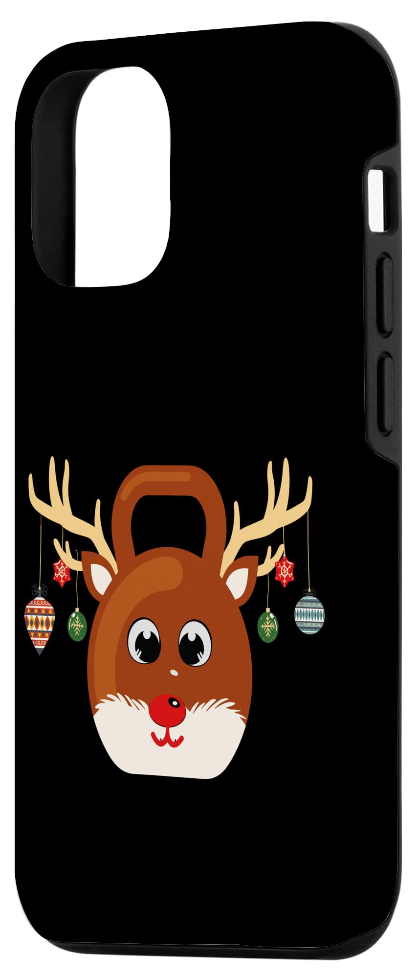 iPhone 14 Christmas Gym Workout Reindeer Kettlebell Case