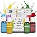 Chefmaster Food Coloring Liqua Gel Set (4-Pack), Vegan-Friendly Gluten-Free Food Dye for Easter Cake Creations & Easter Cookies, 0.7oz Red Green Yellow & Blue Food Colors for Easter
