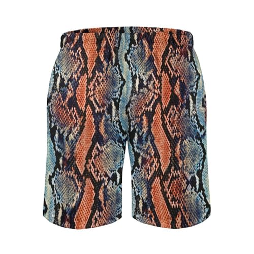 Maillot de bain homme texture serpent UMENG short séchage rapide taille S