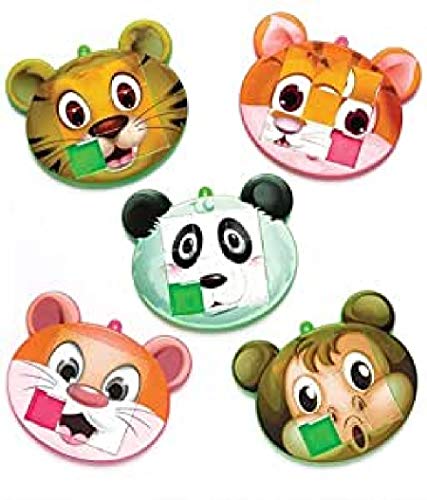 Baker Ross- Puzles deslizantes de Animales (Pack de 6) para llenar Bolsas de cotillón Infantiles