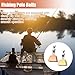 Biaungdo 20 Pcs Fishing Bells for Rods, Fishing Pole Catfish Bells with Clamp Clip on Poles, Metal Catfishing Equipment Rings Ice Accessories for Angling Rod Tips(Gold+Copper Color)