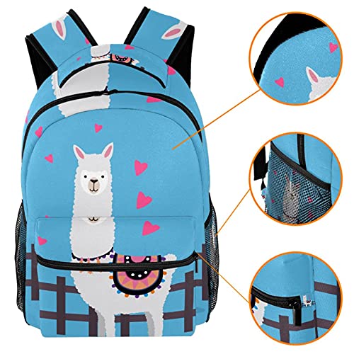 Sac à dos multicolore alpaga au style unique et mignon
