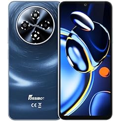 FOSSIBOT S5 Pro Android 15 Smartphone | 32GB+256GB/2TB, 6.88″ HD, 6000mAh, 50MP+8MP AI Camera – 2026 Black Cell Phone