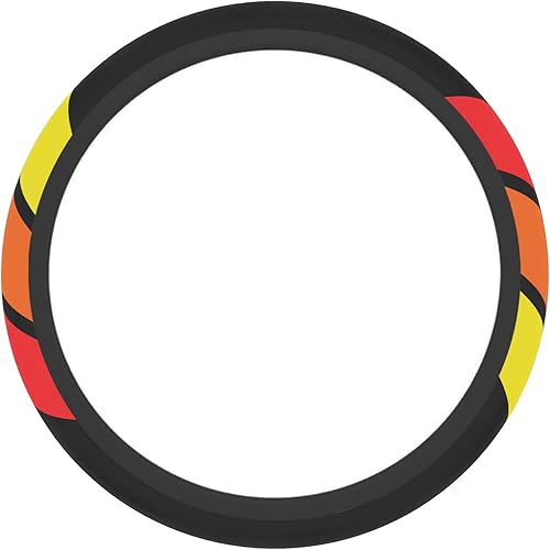 Miniatura 2 de Funda para volante deportiva tricolor, amarillo, naranja, rojo, apta para Tacoma, 4Runner, Tundra, Sequoia, Rav4, Highlander, protector de volante