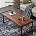 Small Low Table Coffee Table All Solid Wood to Create a Dining Table Balcony Table Garden Table Made of Black Walnut Smooth-Finished and Safe to use (Color : Walnut Colored, Size : 120 * 60 * 45cm)