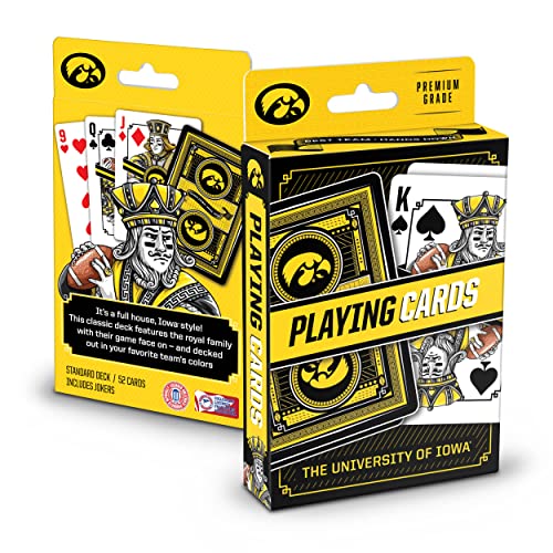 Image of YouTheFan NCAA Officially-Licensed Playing Cards - Original Artwork on All face Cards and Jokers - Team's Official Colors - Quality Linen Texture - Designed in The USA