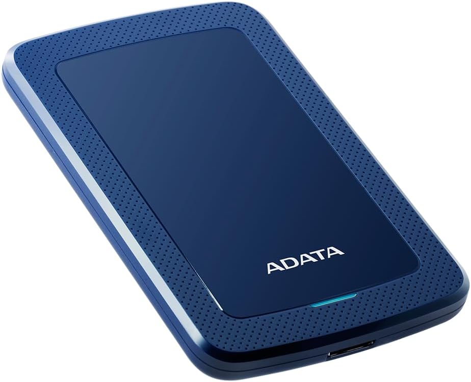 ADATA Hard Drive - 2 TB - External (Portable) - USB 3.1-256-bit AES - Blue