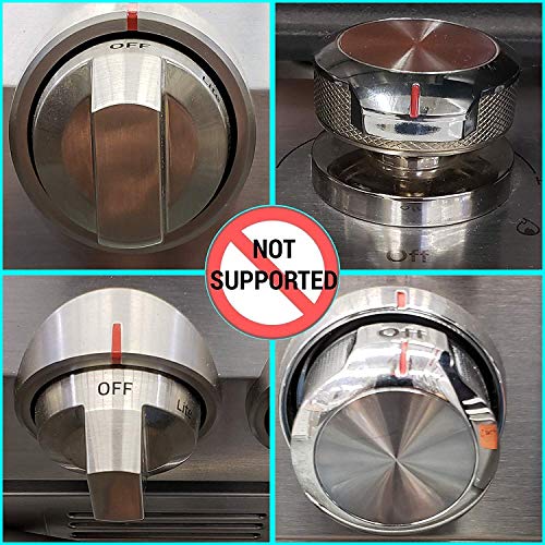 image for Vadiff Gas Stove Knob Locks - Silicone Stove Knob Safety Covers for To