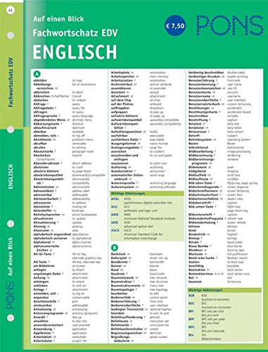 PONS Fachwst. auf e. Blick EDV (PONS Auf einen Blick) PONS Fachwst. auf e. Blick EDV (PONS Auf einen Blick)