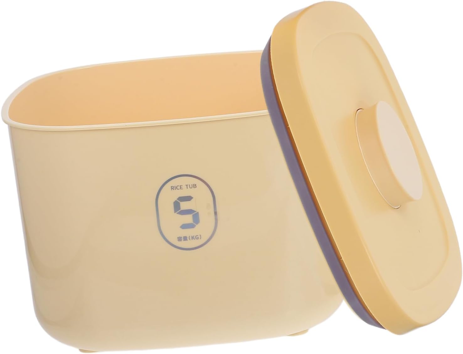 BESPORTBLE Vacuum Sealed Pet Food Storage Container Small Capacity Airtight Cat and Dog Food Bin Moisture Proof Yellow Suitable for Treats