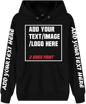 JerseyHUB Custom Hoodie Design Your Own pullover customized Sweatshirts Personalized Hoodies Men Women with Text & Pictures
