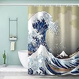 🛀【impression en 3D】Le design unique et les couleurs vives de l'impression numérique 3D peuvent décorer votre salle de bain de manière unique, il peut également être utilisé comme cadeau pour la famille ou les amis.