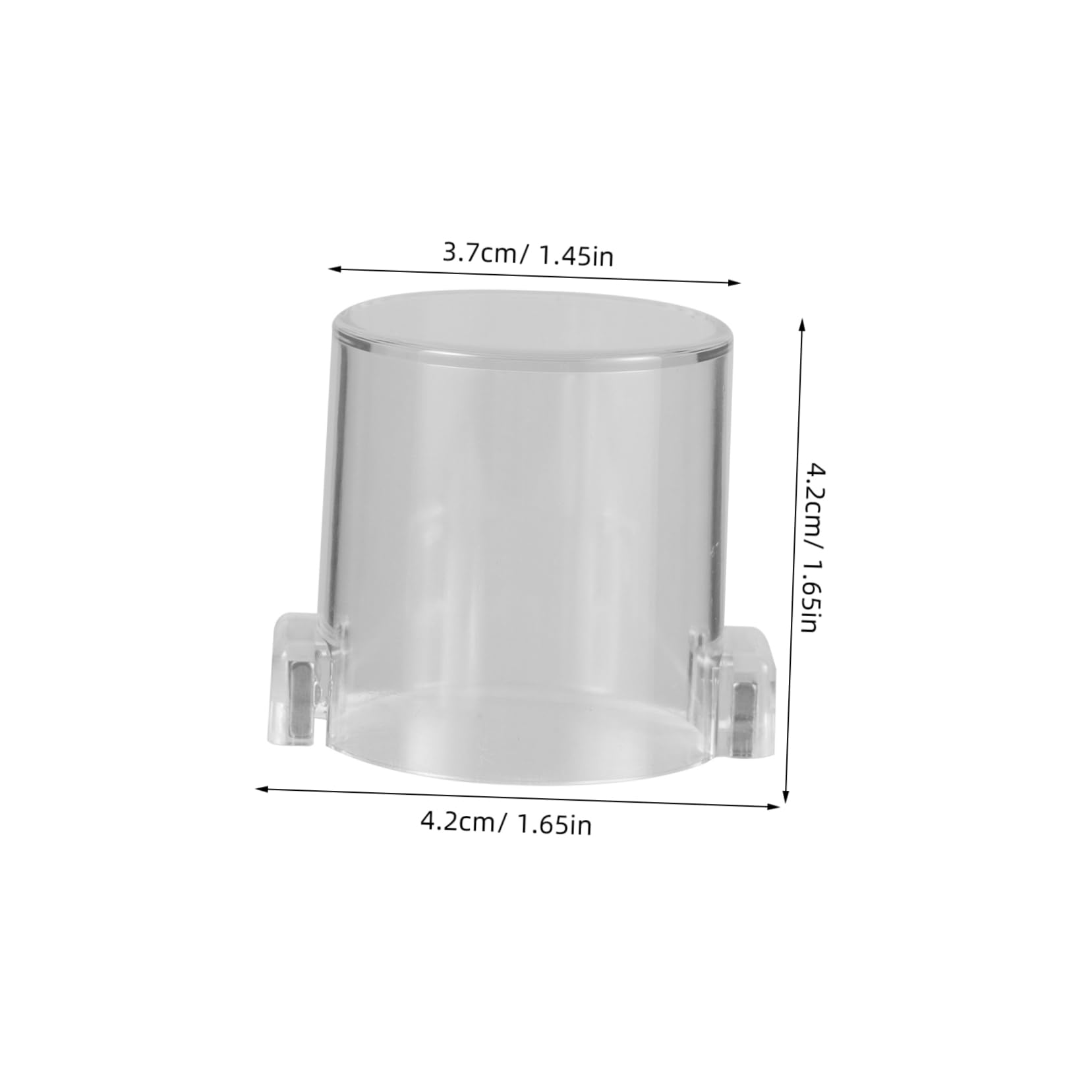 Garneck 4pcs PC Emergency Button Protection Cover Switch Guard Cover Easy to Install Safety Button Protector Design for Industrial Use Enhance Safety and Prevent Accidental