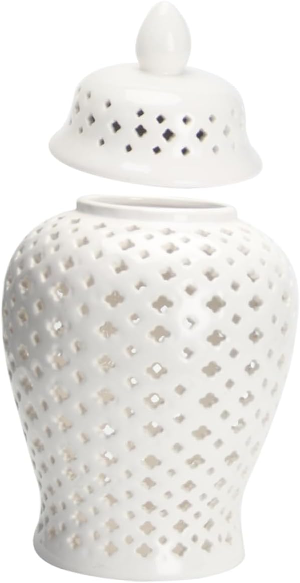 Unique Style Hollow Jar Home Decorative Vase Wedding Flower Vase Porcelain Flower Holder