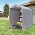 6x3 Ft Outdoor Storage Shed, Waterproof Portable Storage Shed Shelter with Roll-up Zipper Door & Ventilated Windows for Motorcycle, Bike, Tools