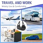 2-Pack Airplane Foot Hammock for Plane Travel - Travel Essentials Length Adjustable Airplane Foot Rest Under Desk -Long Flight Must Haves - Image 5