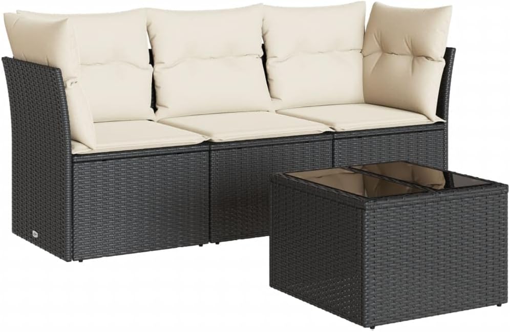 Patio Sofa Set Black Furniture Set