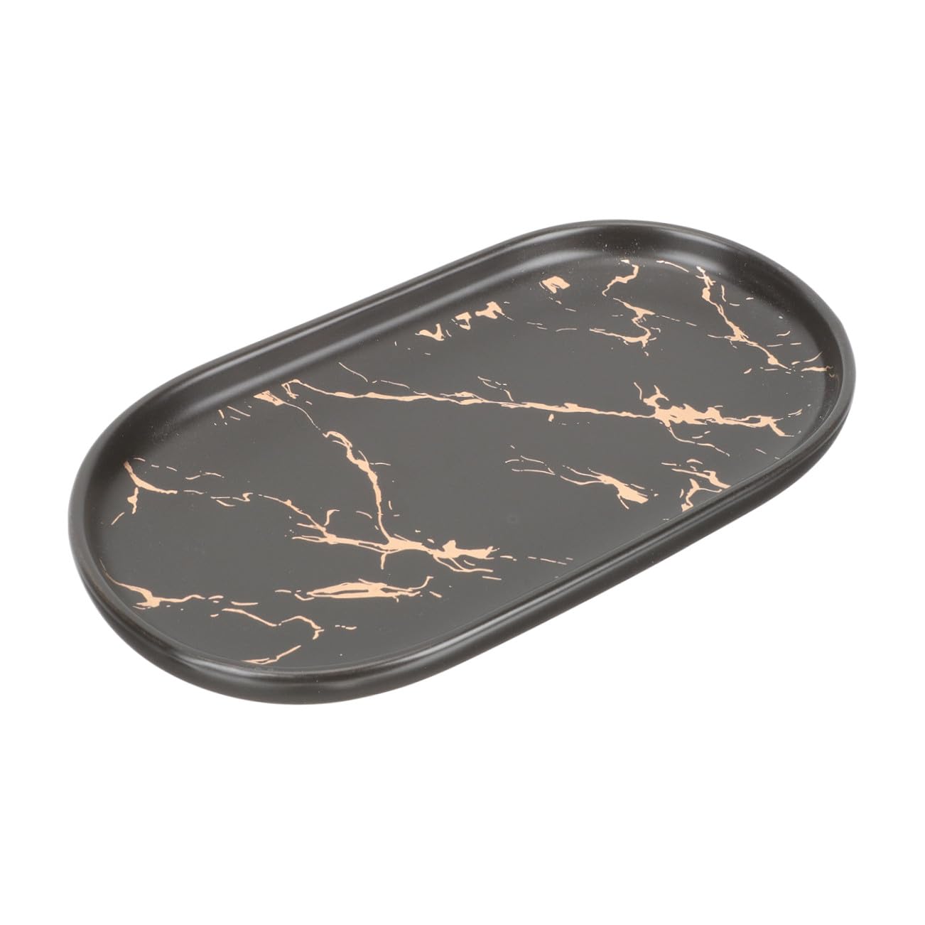 Plateau en céramique motif marbre à surface lisse premium