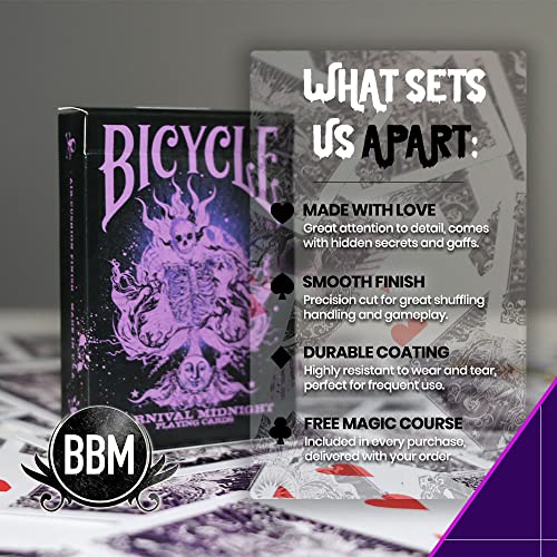 Baraja Bicycle Karnival Midnight Edición Morada Premium miniatura 4