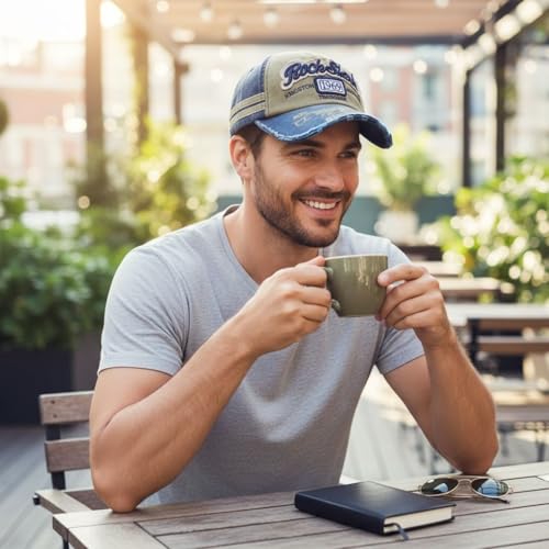 Image of Men's Cotton Baseball Cap, Adjustable Back Closure, Unisex, Casual Style, for Outdoor Lifestyle