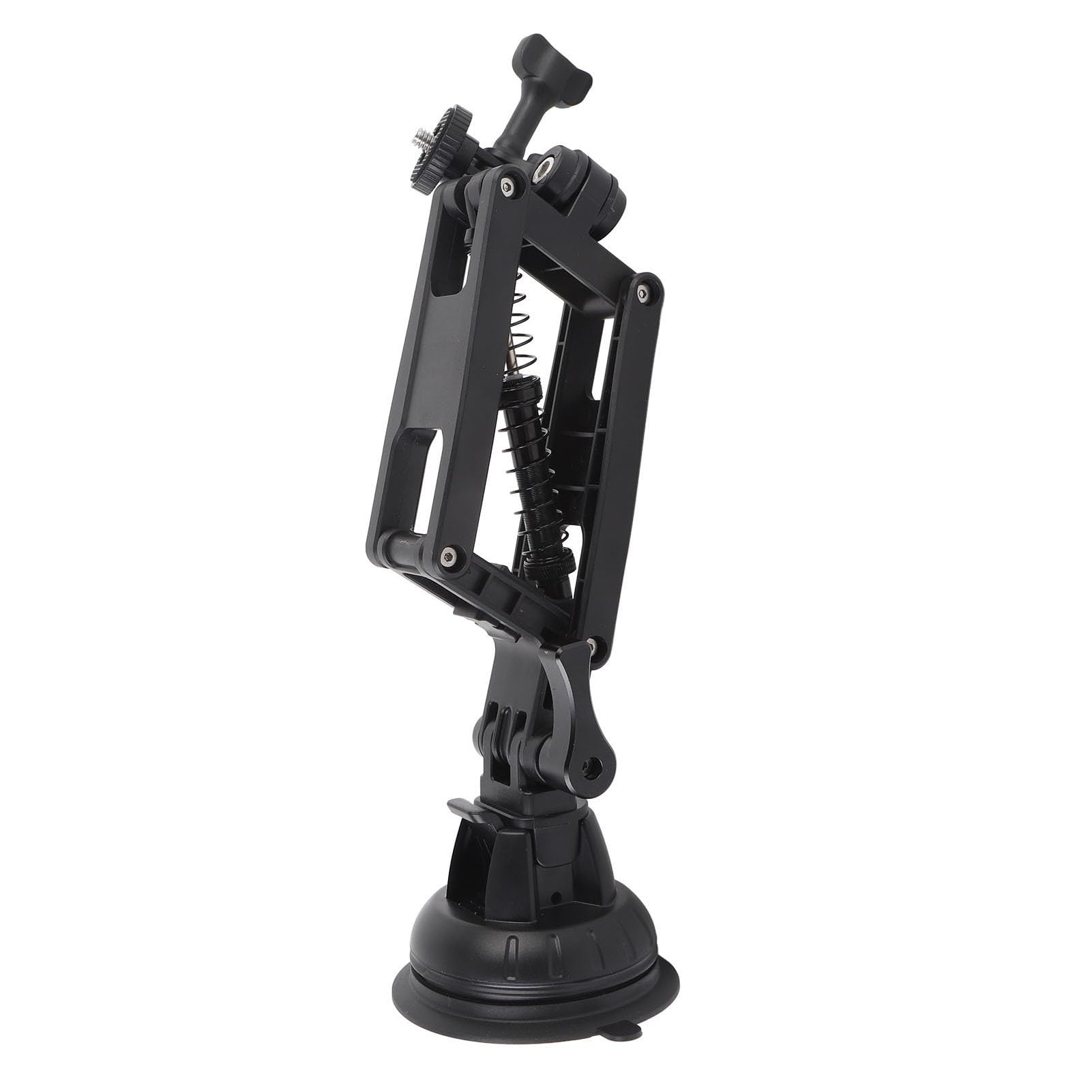 Jiawu Soporte de Coche con Ventosa Ajustable para Cámaras 3 Action 5 Pro X3 X4 - Soporte de Ventosa para Coche Resistente y Ligero - Ideal para Buscadores de Aventuras, ABS/aleación de Aluminio