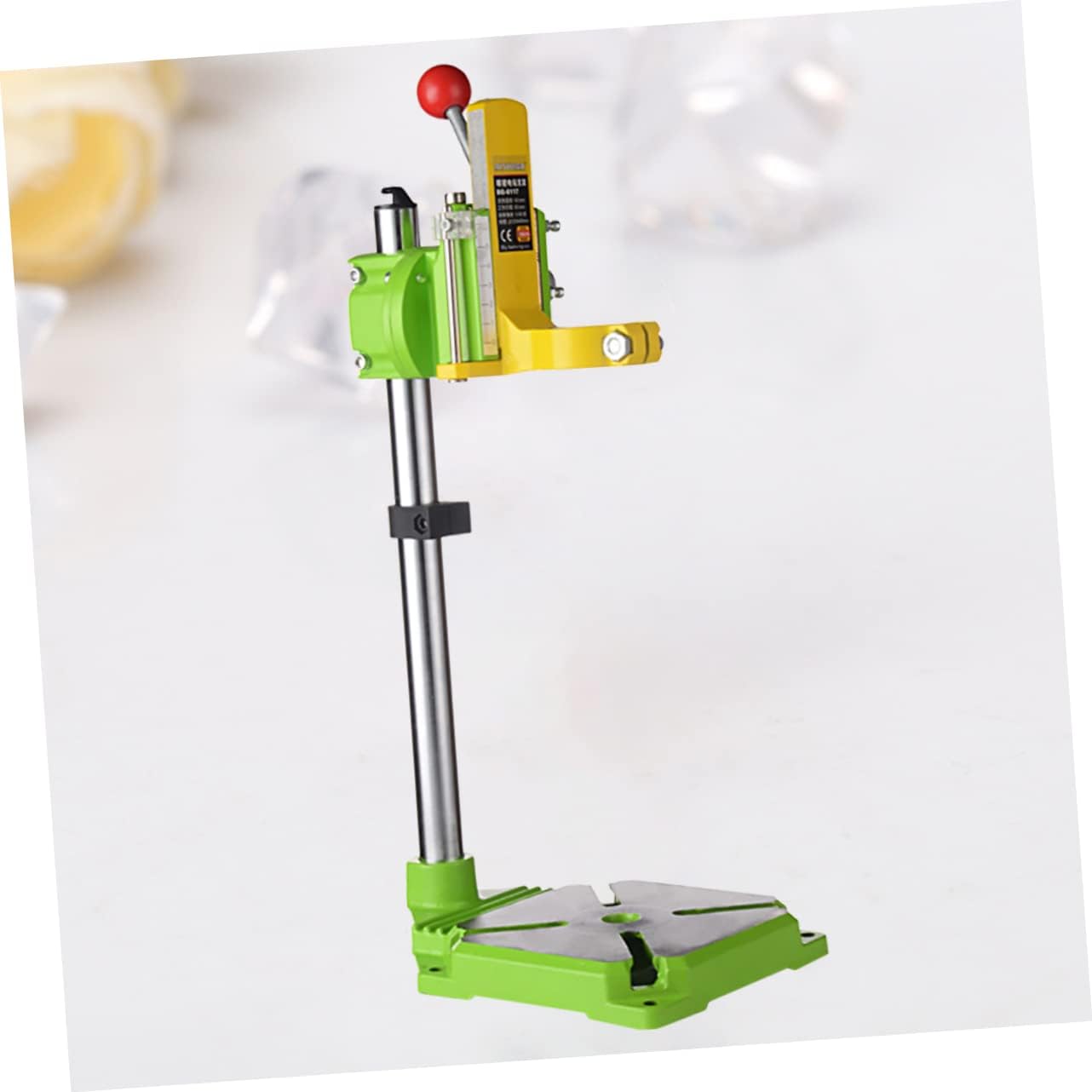 High Precision Hand Drill Bracket Multi-functional Bench Drill Press Stand Sturdy Cast Iron Base